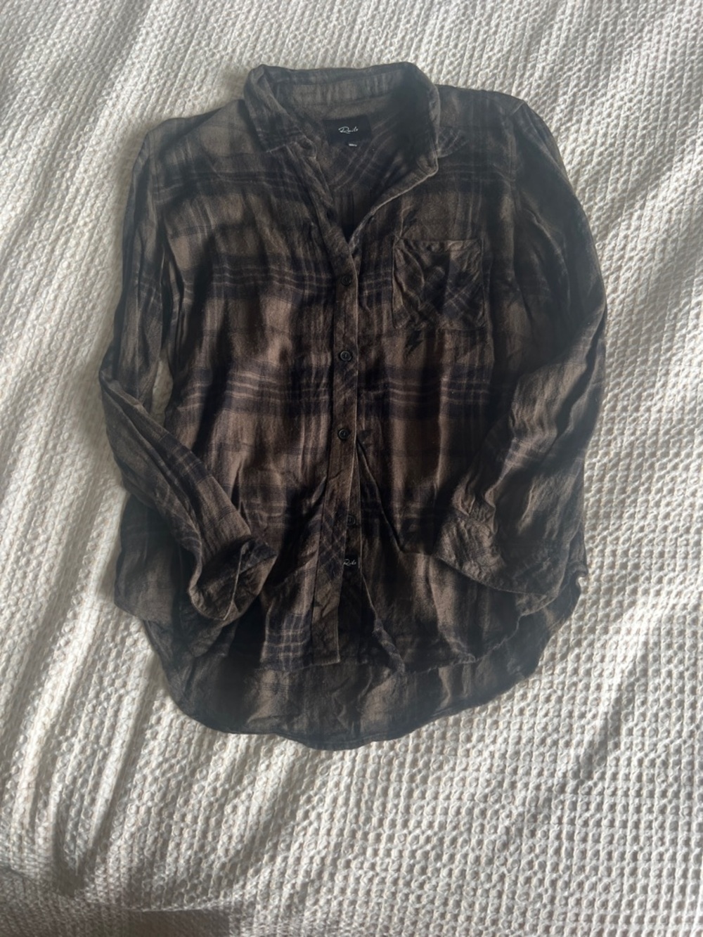 Rails Brown Plaid Button-Down Shirt
